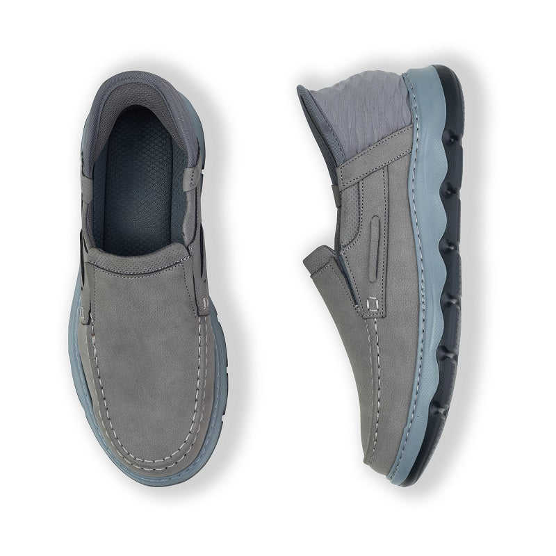 حذاء رجالي جلد مشحم مستورد مزود بتقنية Slip-In كود 2400