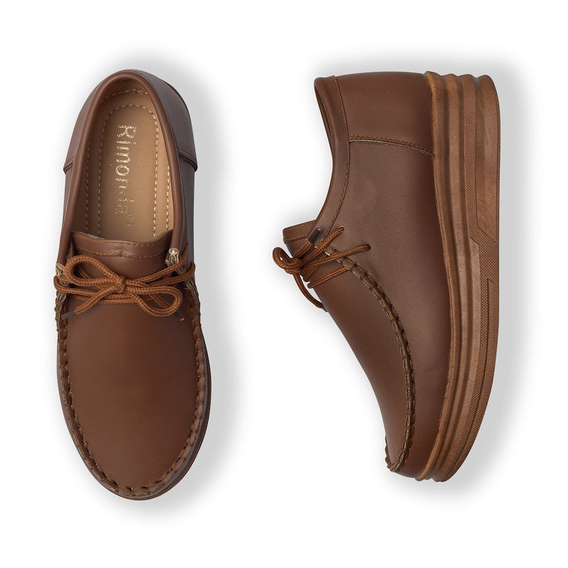 حذاء حريمي جلد وبكعب 6967