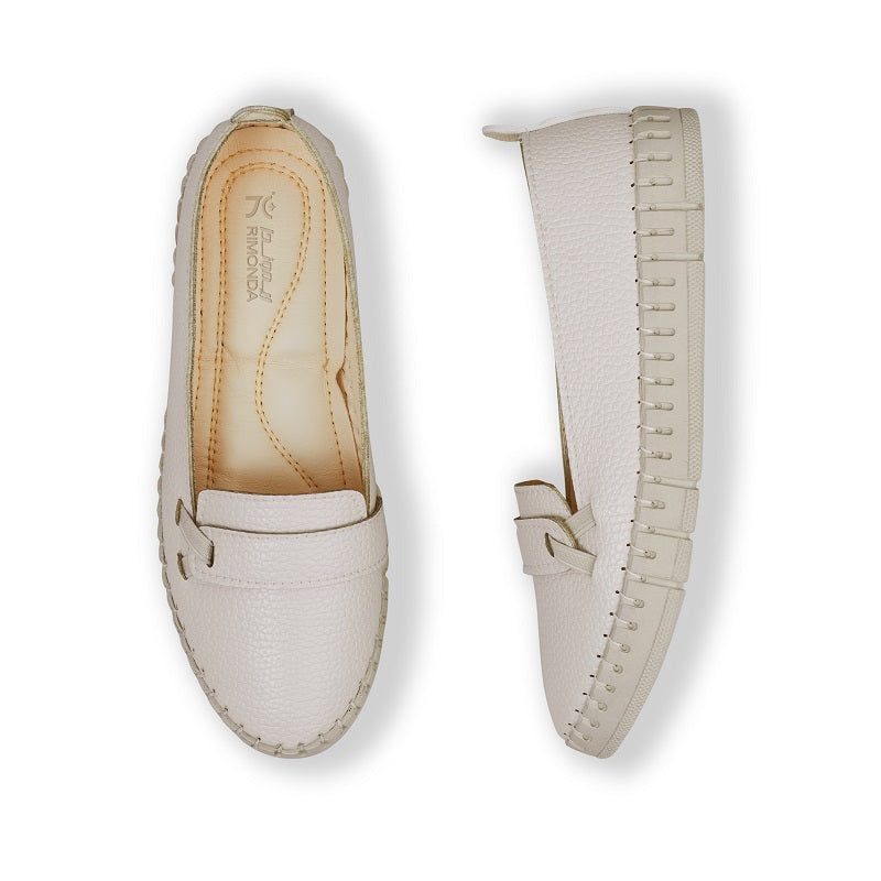 حذاء حريمي فلات جلد مكسر 7322