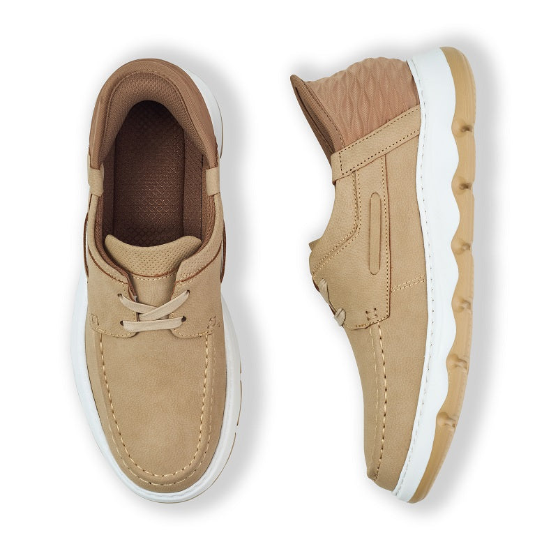 حذاء رجالي جلد مشحم مستورد مزود بتقنية  Slip-In كود 2401